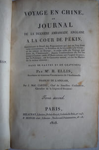 VOYAGE EN CHINE
ou JOURNAL DE LA DERNIÈRE AMBASSADE ANGLAISE A LA COUR DE PÉKIN