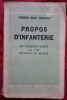 Propos d'infanterie
Les poissons morts
La fin
Devant la Meuse. Pierre Mac Orlan