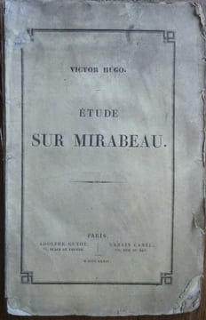 Etude sur Mirabeau. Victor Hugo