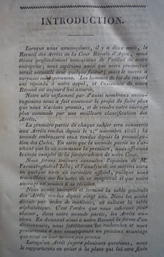 RECUEIL DES ARRÊTS DE LA COUR ROYALE D'AGEN. BOUET, SENBAUZEL, FAUCON et BETOUS