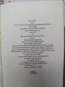 Cinq volumes de la collection "Les Astéronymes" : 1) Document hermétique, avec une présentation attribuée à Jean Ferry, S. 2) Sophocle, Antigone, fragment, traduit par Roger Gilbert-Lecomte avec des vers de... 3) Escrocs. 4) L'affaire Ébé. 5) Montage, avec un indice d'attribution à Jean Ferry, S.