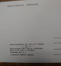 Deux cartes postales. Collège de Pataphysique.