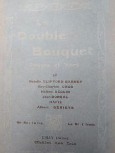 Le double Bouquet. Proses et Vers. Numéro 3 du 15 janvier 1912. Première année.