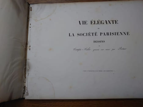 Vie élégante de la société parisienne Dessins de Compte-Calix gravés sur acier par Portier. . COMPTE-CALIX.