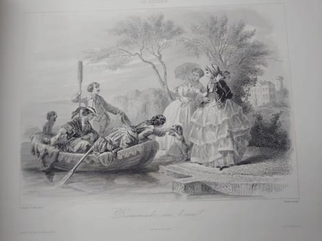 Vie élégante de la société parisienne Dessins de Compte-Calix gravés sur acier par Portier. . COMPTE-CALIX.