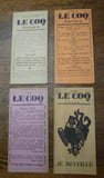 Le Coq. Num&eacute;ros 1, 2, 3, et 4. 19.... JEAN COCTEAU. 