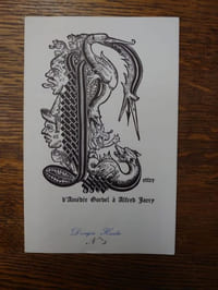 Lettre d'Amédée Corbel à Alfred Jarry.