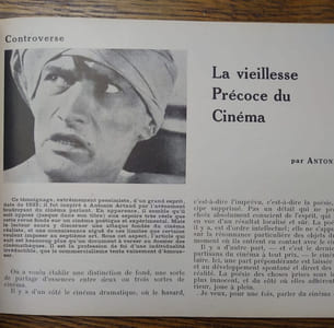 L'Age du cinéma. Antonin Artaud, Jean Ferry, Man Ray.