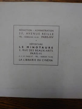 L'Age du cinéma. Antonin Artaud, Jean Ferry, Man Ray. . ANTONIN ARTAUD.