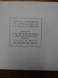 L'Age du cinéma. Antonin Artaud, Jean Ferry, Man Ray.