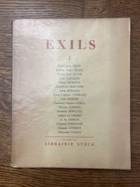 EXILS. Revue semestrielle de poésie internationale. N°1, 4ème trimestre 1952. 