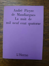 La nuit de mil neuf cent quatorze.