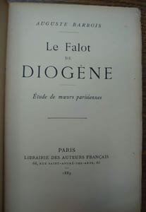 Le falot de Diogène. Étude de moeurs parisiennes. 
