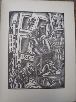 Humanités. Poèmes. Ornés de six gravures sur bois de Raymond Thiollière. . ROBERT BOUDRY.