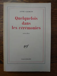 Quelquefois dans les cérémonies. Nouvelles.