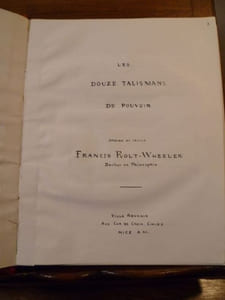 Les Douze Talismans de Pouvoir. Nice A.M., villa Adonais, Ave Cap de Croix, Cimiez,sans date [vers 1950]. 
