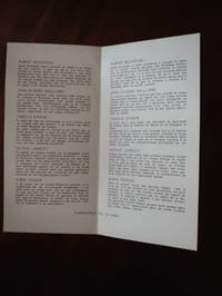 Carton de présentation d'une exposition collective.