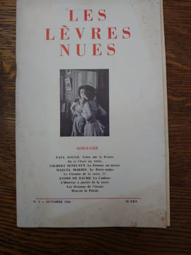 Les Lèvres nues. N°3. Octobre 1954. . MARCEL MARIEN. PAUL NOUGE.
