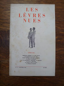 Les Lèvres nues. N°4. Janvier 1955. . MARCEL MARIEN. PAUL NOUGE.