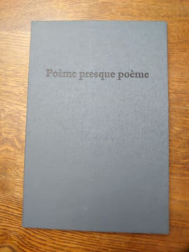 Poème presque poème. . JEAN PIERRE VERHEGGEN, LIONEL VINCHE. 