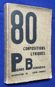 80 compositions lyriques. Introduction de Léon Chenoy. . BOURGEOIS Pierre.
