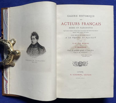 Galerie historique des portraits des comédiens de la troupe de Voltaire. - Galerie historique des comédiens de la troupe de Talma. - Galerie ...