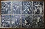 Un fait divers. 8 images dessin&eacute;es et grav&eacute;es sur bois. . MASEREEL Frans. 