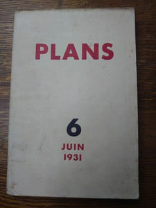 Plans. N°6. Juin 1931. Numéro spécial. La guerre est possible. Numéro illustré par Frans Masereel.