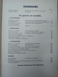 Plans. N°6. Juin 1931. Numéro spécial. La guerre est possible. Numéro illustré par Frans Masereel.