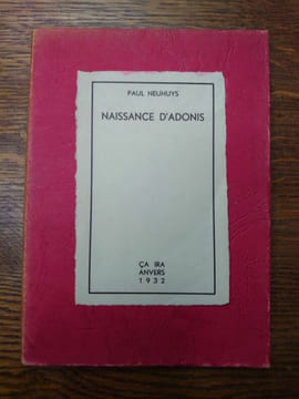 Naissance d'Adonis. . PAUL NEUHUYS.