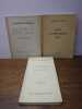 Ensemble de trois ouvrages en originales avec envois. . EDMOND HUMEAU. 