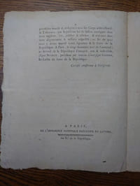 Décret de la Convention nationale, Du 16e jour de Pluviôse, an second de la République Française, une & indivisible, Qui abolit l'Esclavage des Nègres dans les Colonies. 
