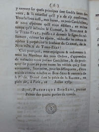 Petit catéchisme, à l'usage du clergé, de la noblesse & du tiers-état de France; publié par ordre de Monseigneur le Bon-sens, premier prince des quatre parties du monde, & rédigé par un Citoyen du Tiers-État.