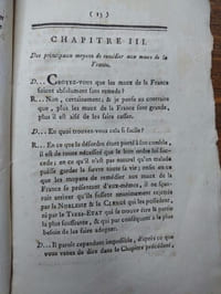 Petit catéchisme, à l'usage du clergé, de la noblesse & du tiers-état de France; publié par ordre de Monseigneur le Bon-sens, premier prince des quatre parties du monde, & rédigé par un Citoyen du Tiers-État.