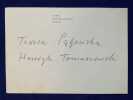 [Carte de voeux]. 1971. . PAGOWSKA Teresa, TOMASZEWSKI Henryck. 