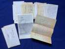 1964-1981. Ensemble de 44 lettres et 105 billets manuscrits. 101 billets et 23 lettres autographes sign&eacute;s concernant uniquement ou principalement la ...