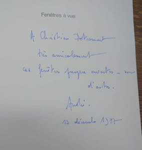 Fenêtres à vue. Photos de Georges Vercheval. Exemplaire de Christian Dotremont.