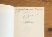 Dans le labyrinthe. E.O., envoi.