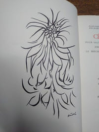 Cérémonial pour saluer d'éruption en éruption jusqu'à l'infracassable nuit la brèche absolue et la trajectoire du marquis de Sade. Poème inédit de Gilber Lély. Préface de Henri Pastoureau. Illustrations originales de Jorge Camacho & Jacques Herold.