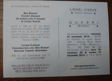 Transit uranien. Roman. . BEN DURANT. LIONEL VINCHE.