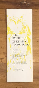  Il est six heures ici et midi à New-York.. Léo FERRE. 
