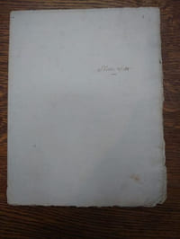 Manuscrit autographe signé, intitulé "Mon Vote", Paris, 3 juin 1814.