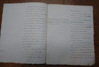 Manuscrit autographe signé, intitulé "Mon Vote", Paris, 3 juin 1814.