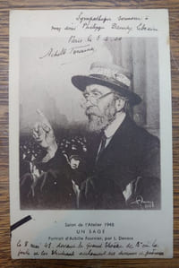 Une carte portrait, autographe signée. 