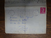 Lettre autographe signée à Robert Giraud.