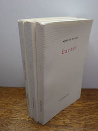 Carnet 1,2,3. Trois volumes.