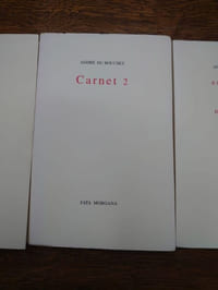 Carnet 1,2,3. Trois volumes.