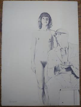 Portrait de Louis Scutenaire. Estampe originale, signée au crayon par Roland Delcol. . ROLAND DELCOL. LOUIS SCUTENAIRE.