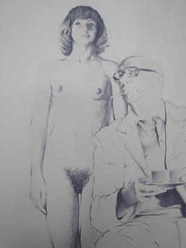 Portrait de Louis Scutenaire. Estampe originale, signée au crayon par Roland Delcol. . ROLAND DELCOL. LOUIS SCUTENAIRE.