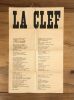 La Clef, poème-affiche. . Ghérasim LUCA. 